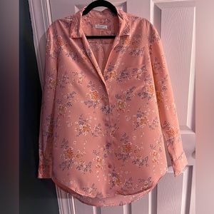 Equipment 100% silk blouse, size large
